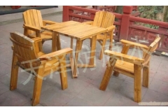 沧州防腐木桌椅